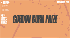 Desktop Screenshot of gordonburnprize.com